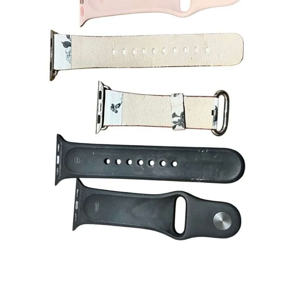 Bundle (4) Apple Watch bands 38 mm pink/ black/ floral/ beaded